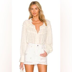 Free People Hailey Crop Blouse